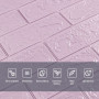 Зображення 3D панель самоклеюча 700x770x3мм цегла Світло-фіолетова (015-3) SW-00000574 ИМ Light-Deco 3 