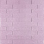Зображення 3D панель самоклеюча 700x770x3мм цегла Світло-фіолетова (015-3) SW-00000574 ИМ Light-Deco 
