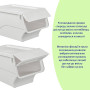 Изображение Контейнер для хранения белый 45.5*38*31CM SW-00002420 ИМ Light-Deco 5 