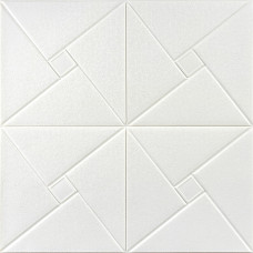 Самоклеюча декоративна стельова стінна 3D панель орігамі 700x700х5.5мм (173) SW-00000182