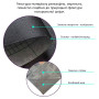 Зображення Самоклеющая экокожа в рулоне 1.37*3m*0.5mm BLACK (D) SW-00001413 ИМ Light-Deco 2 