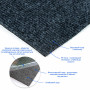 Изображение Самоклеящаяся плитка под ковролин в рулоне тёмно-серый 600*3000мм SW-00002587 ИМ Light-Deco 1 