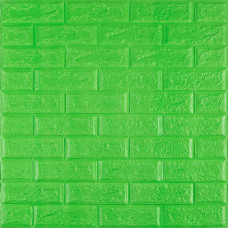 3D панель самоклеюча цегла Зелена 700x770x5мм (013-5) SW-00000149