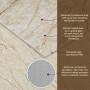 Зображення Декоративная ПВХ плита светло-бежевый мрамор 600*600*3mm (S) SW-00001629 ИМ Light-Deco 1 