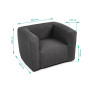 Зображення Комплект надувной мебели диван и 2 кресла серый SW-00002659 ИМ Light-Deco 3 