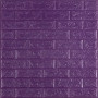 Изображение 3D панель самоклеющаяся кирпич Фиолетовый 700x770x5мм (016-5) SW-00000150 ИМ Light-Deco 
