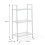 Зображення Стеллаж-этажерка трехъярусный из металла белый 60*33*110см SW-00002103 ИМ Light-Deco 2 