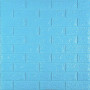 Зображення 3D панель самоклеюча цегла Блакитна 700x770x5мм (005-5) SW-00000297 ИМ Light-Deco 