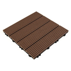 Композитная плитка WPC каштан 30*30CM*2СM (D) SW-00001710 Композитная плитка WPC каштан 30*30CM*2СM (D) SW-00001710