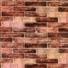 Панель стеновая 3D 700мм*770мм*3мм BROWN (кирпич) (D) SW-00001771