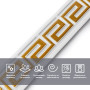 Изображение Молдинг 3000х50х6 мм Белый с золотом SW-00002688 ИМ Light-Deco 3 