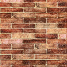 Самоклеюча декоративна 3D панель під коричневу цеглу катеринослав 700x770x5мм (179) SW-00000248