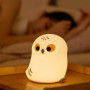 Зображення Нічник силіконовий сенсорний іграшка Сова VALESO A052 дитячий для спальні білий ИМ Light-Deco 5 