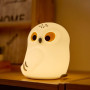 Зображення Нічник силіконовий сенсорний іграшка Сова VALESO A052 дитячий для спальні білий ИМ Light-Deco 2 