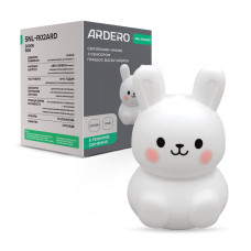 Светильник ночник Ardero SNL-R02ARD зайчик белый RGB