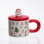 Изображение Новогодняя фарфоровая чашка с крышкой Merry Christmas 350 (мл) CR-1-20 ИМ Light-Deco 