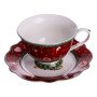 Изображение Фарфоровая чашка с блюдцем 250 (мл) Christmas Красная Yiwu HP-SDHK-14 ИМ Light-Deco 4 
