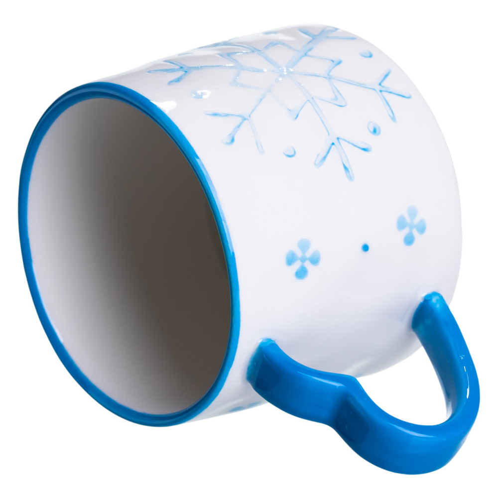 Изображение Новогодняя фарфоровая чашка Снежинка 300 мл Yiwu FM-CS-55D ИМ Light-Deco 2 
