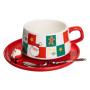 Изображение Новогодний рождественский фарфоровый набор "Праздничное утро" 250 мл Yiwu FM-CS-10C ИМ Light-Deco 