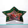 Изображение Блюдо сервировочное новогоднее для закусок Santa 25.5 (см) из фарфора HP-SDHK-20 ИМ Light-Deco 2 