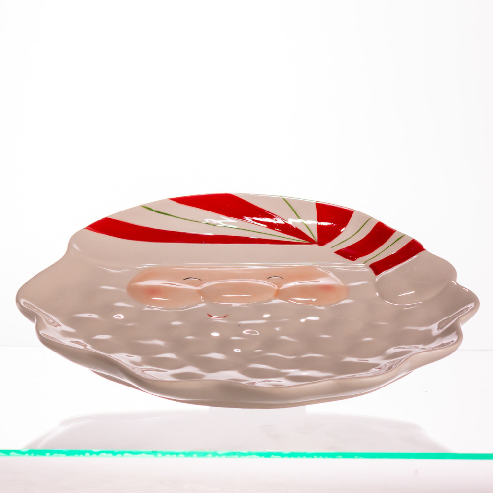 Изображение Новогодняя тарелка из фарфора Санта 25×25 (см) CR-1-31 ИМ Light-Deco 1 