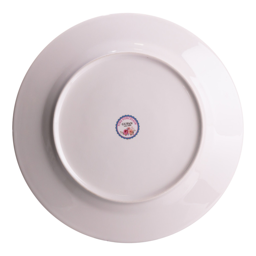 Зображення Набор новогодних тарелок из фарфора Santa 6шт Ø26.5см Yiwu HP-SDHK-6 ИМ Light-Deco 1 