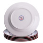 Зображення Набор новогодних тарелок фарфоровых Santa 6 штук Yiwu HP-SDHK-7 ИМ Light-Deco 1 