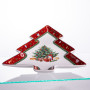 Изображение Блюдо сервировочное новогоднее для закусок Christmas 29×24×2 (см) фарфора HP-SDHK-17 ИМ Light-Deco 1 
