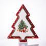 Изображение Блюдо сервировочное новогоднее для закусок Christmas 29×24×2 (см) фарфора HP-SDHK-17 ИМ Light-Deco 2 