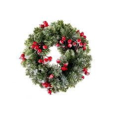 Різдвяний вінок 26 см (пластик)