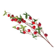 Гілка декоративна гранат 100 см (пластик)