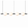 Зображення Стельова LED люстра VALESO G5105-4, метал + акрил, чорний, 64W, 4000Lm, CCT ИМ Light-Deco 1 