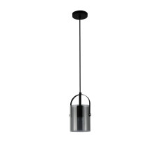 Світильник підвісний (люстра) Light House SRS-20680/1P Matte Black чорний, плафон димчастий