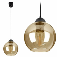 Светильник подвесной Light House SRS-19673/1 BK+SM черный, плафон коричневый