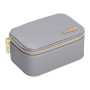 Зображення Шкатулка для украшений из эко кожи на молнии мини органайзер для ювелирных изделий HP-5-26G ИМ Light-Deco 2 