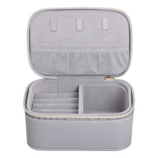 Шкатулка для украшений из эко кожи на молнии мини органайзер для ювелирных изделий HP-5-26G