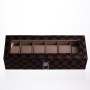 Зображення Шкатулка для часов из экокожи 6 отсеков 31×11×7.5 см Коричневый Yiwu HP-5-14S ИМ Light-Deco 1 