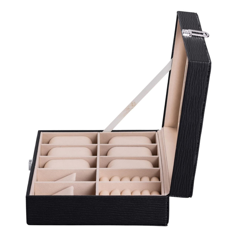 Зображення Шкатулка для украшений из эко кожи с зеркалом органайзер для ювелирных изделий HP-5-6B ИМ Light-Deco 3 