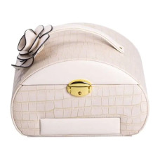 Шкатулка для украшений из эко кожи 3 яруса с замком органайзер для ювелирных изделий HP-5-21BE