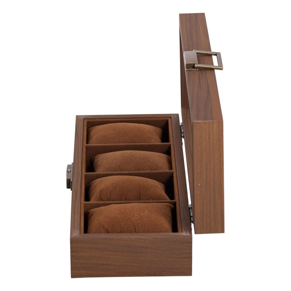 Зображення Шкатулка для часов 31×12×7,5 см, деревянная 4 отсека коричневая HP-5-13 ИМ Light-Deco 2 