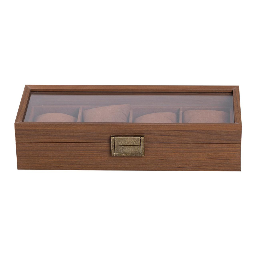 Зображення Шкатулка для часов 31×12×7,5 см, деревянная 4 отсека коричневая HP-5-13 ИМ Light-Deco 3 