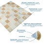 Изображение Панель стеновая 3D 700х700х4мм Мозаика бежевая SW-00002011 ИМ Light-Deco 1 