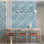 Изображение Панель стеновая 3D 700х700х4мм Мозаика голубая SW-00002009 ИМ Light-Deco 4 