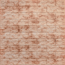 Декоративная 3D панель самоклейка 700x770x5мм Мрамор красный (кирпич) (063) SW-00000035