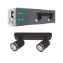 Изображение Накладний поворотний світильник Ardero ML316-2 G5.3 IP20 чорний ИМ Light-Deco 