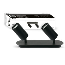 Накладний поворотний світильник спот ML311-2 чорний