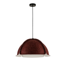 Светильник подвесной Levistella 8051889-1 (600) C37+WH черный, плафон бордовый + белый