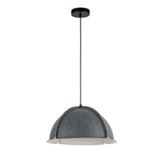 Светильник подвесной Levistella 8051889-1 (400) C38+WH черный, плафон серый + белый