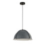 Изображение Светильник подвесной Levistella 8051889-1 (400) C38+WH черный, плафон серый + белый ИМ Light-Deco 