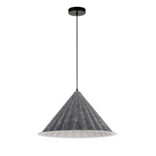 Светильник подвесной Levistella 8051888-1 (460) C44+WH черная, плафон серый